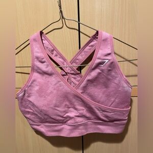 Gymshark Padded Pink Sports Bra Size Medium
